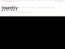 Tablet Screenshot of inventivdesigns.com